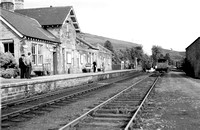 BRO0524 - View from trackside of Langholm station 20/9/64