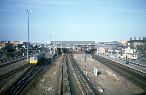 CC00518C - View of Peterborough North station looking north, September 1976