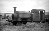 FAI3037 - 0-6-0ST 'Hugh Bell' (Hunslet Engine Co 340 of 1884) at A R Adams & Son, Newport 12/8/50