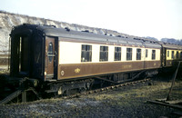 CH06385C - Pullman kitchen 2nd class parlour car No. 303 in store at Micheldever 9/3/68