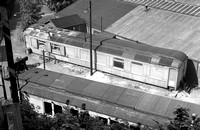 CUL3152 - Grounded body of Pullman car 'Albert Edward' at Preston Park (schedule 75 became 3rd Cl No. 4 in 1915, viewed from above) 18/7/56