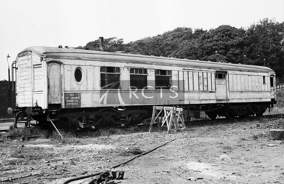 AW00115 - Ex pullman car in use as District Engineers coach No. 970200 at Thornton 12/7/55