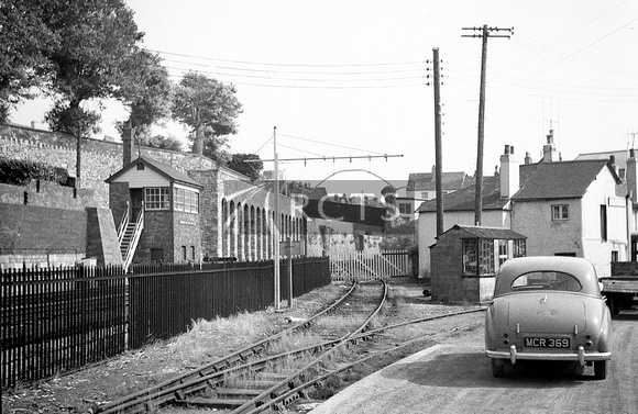 CUL0094 - Teignmouth old quay signal box and siding Junction 13/9/63