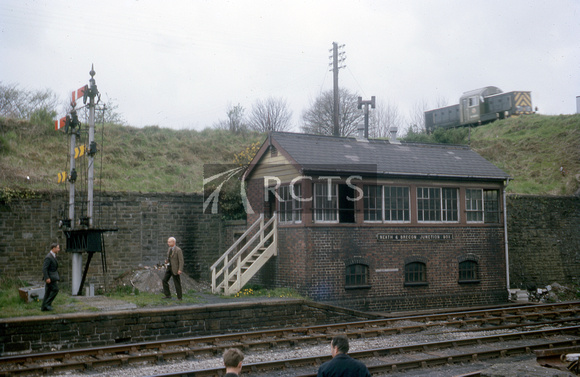 CAR1080C - Neath and Brecon Junction signal box c May 1965